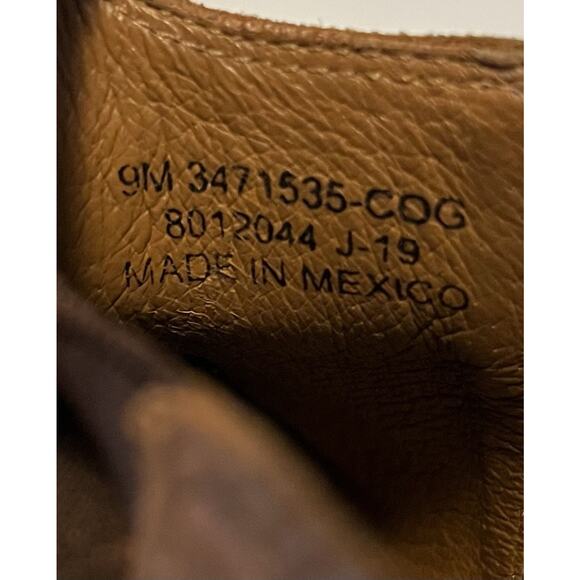 Frye Ankle Boots Carson Chelsea Women’s Size 9M Cognac Western Brown Leather - Picture 5 of 12